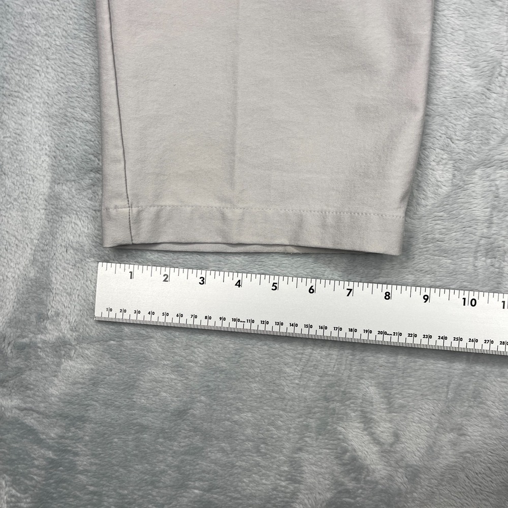 Adidas Chino Pants Mens 38x30 Gray Flat Front Slash Pocket Mid Rise Straight Leg - Picture 6 of 9